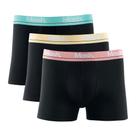 Kit 3 Cuecas Mash Boxer Cotton Elástico Bordado