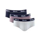 Kit 3 Cuecas Mash Slip Adulto Algodão Cotton 113.09