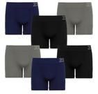 Kit 3 Cuecas Plus Size Sem Costura Zeerucci Microfibra, Sortidas Tam. G1