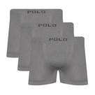 Kit 3 Cuecas Polo Boxer Microfibra Cinza - POLO STAR