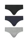 Kit 3 Cuecas Slip Adulto Algodão Selene 11910 Kit 3 Cuecas Slip Adulto Algodão Selene 11910