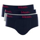 Kit 3 Cuecas Slip Azul/Cinza/Azul Mash 113.06 Cotton Kit 3 Cuecas Slip Azul/Cinza/Azul Mash 113.06 Cotton