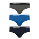 Kit 3 Cuecas Slip Marinho/Chumbo/Azul Selene 11900.001