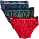 Kit 3 Cuecas Slip Masculino Microfibra Life Zoom