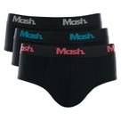 Kit 3 Cuecas Slip Tradicional Elastico Largo Mash 113.06