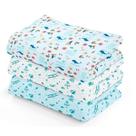 Kit 3 Cueiro Bebê Flanelado Grande Estampado Manta 100% Algodão