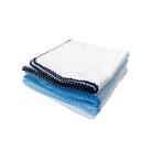 Kit 3 Cueiro Bebê Flanelado Liso Gigante Com Crochê 80x80cm