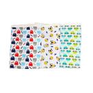 Kit 3 Cueiro Manta Bebê Estampado Flanelado Canela Menino