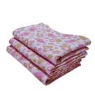 Kit 3 Cueiro Manta Flanelado Grande Aconchego Bebe Infantil