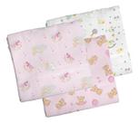 Kit 3 Cueiros Bebê Flanelado Estampado 100% Algodão Berçinho