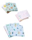 Kit 3 Cueiros Bebê Flanelado Estampado 100% Algodão Karinho Kit 3 Cueiros Bebê Flanelado Estampado 100% Algodão Karinho