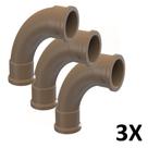 Kit 3 Curva Longa 90 Soldável 3/4'' (25mm) Tigre