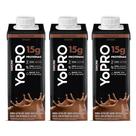 Kit 3 Danone Yopro Bebida Láctea Protein Chocolate 250ml Kit 3 Danone Yopro Bebida Láctea Protein Chocolate 250ml