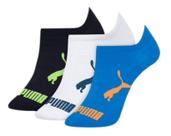 Kit 3 De Meias Sapatilha Infantil Unissex Modelo Em Algodão Cotton Para Crianças