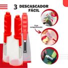 Kit 3 Descascador de Frutas e Legumes Inox Reservatório 20cm