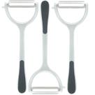 Kit 3 Descascadores de Legumes Manual Inox Wolff 18cm Antiderrapante Chef Pro Kit 3 Descascadores de Legumes Manual Inox Wolff 18cm Antiderrapante Chef Pro