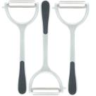 Kit 3 Descascadores de Legumes Manual Inox Wolff 18cm Antiderrapante Chef Pro Kit 3 Descascadores de Legumes Manual Inox Wolff 18cm Antiderrapante Chef Pro