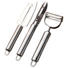 Kit 3 Descascadores Inox Frutas Legumes Queijo Escama Peixe