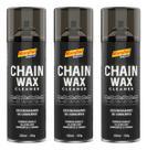 Kit 3 Desengraxante Spray 250ml Chain Wax Cleaner Limpeza Corrente Moto Bike