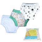 Kit 3 Desfralde Bebê Treinamento SafariV / Branco / Estrela
