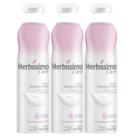 Kit 3 Desodorante Aerossol Herbíssimo Care Sem Álcool Hibisco 150Ml Dana