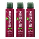 Kit 3 Desodorante Aerossol Herbíssimo Volcano 150 Ml - Dana