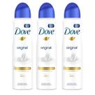 kit 3 Desodorante Antitranspirante Dove ORIGINAL 48h 150ml
