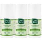 Kit 3 Desodorante Boni Natural Roll-On Natural Coco E Toranja Vegano 24Hrs Proteção 55ml