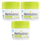 Kit 3 Desodorante Creme Fresh Herbíssimo 55G - Dana