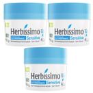 Kit 3 Desodorante Creme Sensitive Herbíssimo 55G - Dana