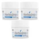 Kit 3 Desodorante Creme Talco Herbíssimo 55G - Dana