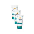 Kit 3 Desodorante Dove Antitranspirante Creme Sérum Previne Irritação 50g