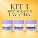 Kit 3 Desodorante em Creme Antiperspirante Bio Instinto Naturíssimo Lavanda Hipoalergênico 55g Cada