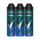 Kit 3 Desodorante Rexona Men Active Dry Aerosol Antitranspirante 72h 150ml