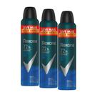 Kit 3 Desodorantes Antitranspirante Aerosol Rexona Men Active Dry 72 horas 250ml