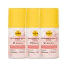 Kit 3 Desodorantes Roll-On Feminino Piatan Natural 75ml