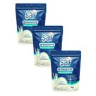 Kit 3 Detergente em Pó Máquina Lavar Louças 1kg Sabão Secante Abrilhantador 2 em 1 Desengordurante