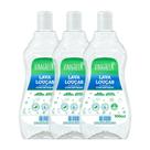 Kit 3 Detergente Hipoalergênico Vinagreen 500ml Alto Rendimento Alto Rendimento Limpeza De Utensílios Panela Prato Fogão Desengordurante Uso Diário
