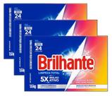 kit 3 Detergente Po Brilhante Limpeza Total Cartucho 1.6KG