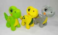 Kit 3 Dino De Pelúcia Antialérgica Brinquedo Criança Presente 27cm