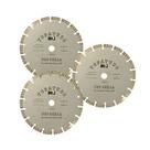 Kit 3 Disco Corte Diamantado Segmentado Topa Tudo 230mm