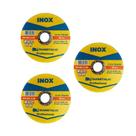 Kit 3 Disco Corte Rápido Fino Aço Inox 115x22mm Diametalic