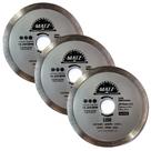 Kit 3 Disco De Corte Diamantado Liso 8mm 110mm x 20mm Matz