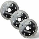 Kit 3 Disco Diamantado Corte Turbo Pisos Porcelanato Fino Preciso Esmerilhadeira Serra Mármore 105x20
