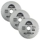Kit 3 Disco Serra Aço P/ Madeira 72 Dentes 110mm x 20mm Matz