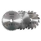 Kit 3 Disco Serra Circular 185mm 7.1/4 Pol 16-20 e 40 Dentes D44769 Makita