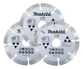 Kit 3 Discos Diamantados Corte A Seco 105 Mm Makita D-63688