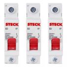 Kit 3 Disjuntor Monopolar Automático 10a Curva C Sdd61c10 Steck