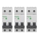 Kit 3 Disjuntor Schneider Mini Curva C 40a 3ka 220/380v