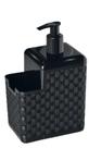 KIT 3 DISPENSER DETERGENTE COM SUPORTE PARA BUCHA 500ml
